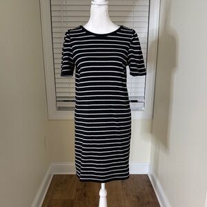 Striped Black and White Tshirt Dress